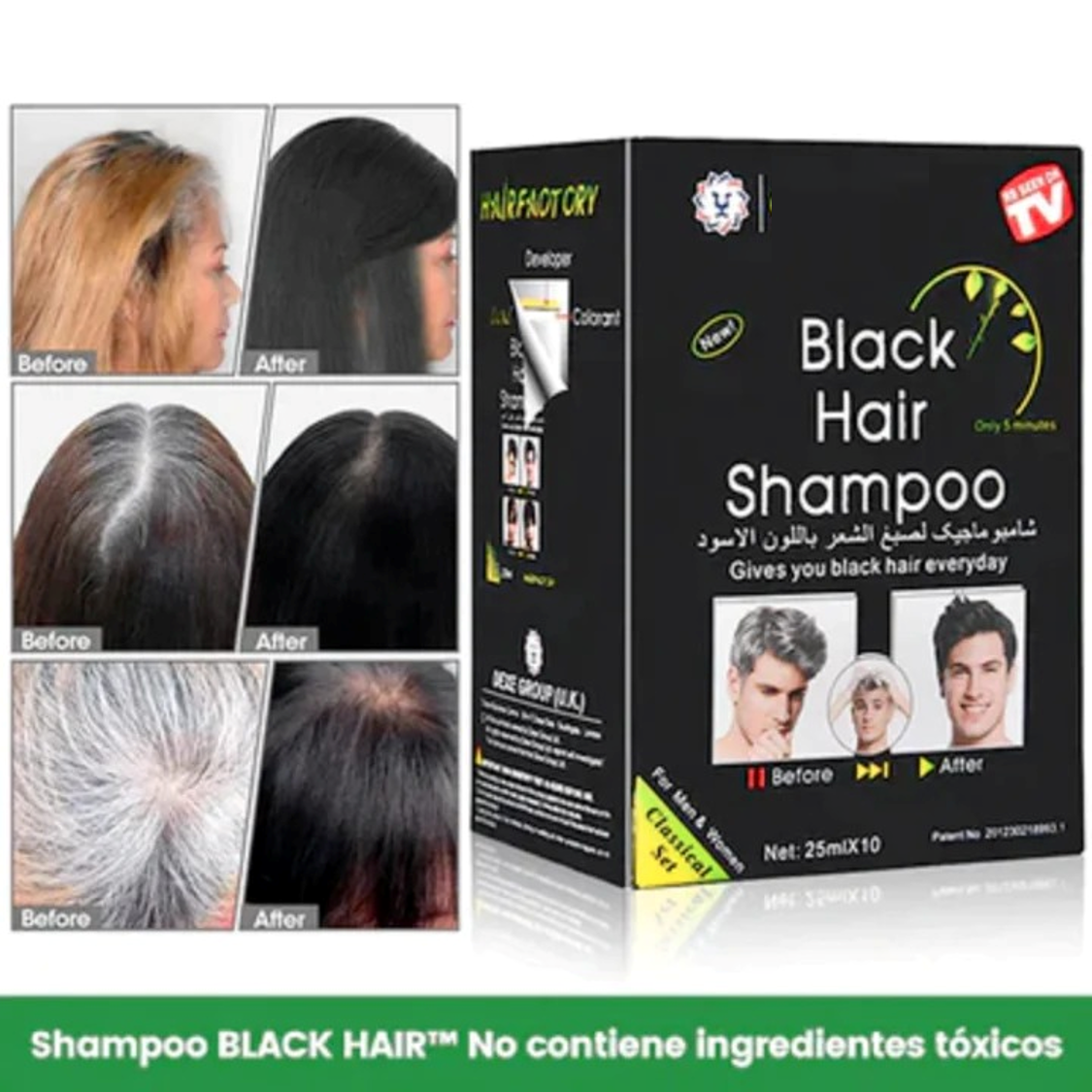 PACK 10 SOBRES SHAMPOO CUBRE CANAS