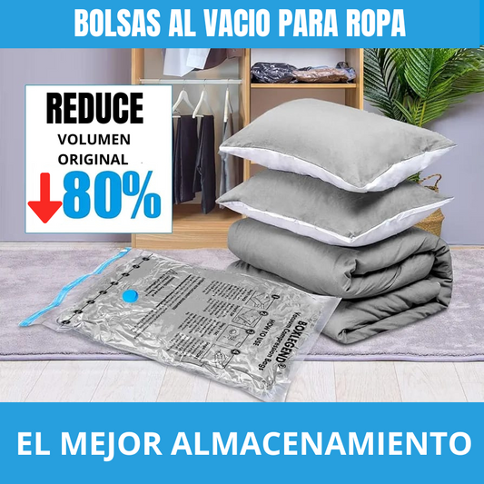 PACK DE 4 BOLSAS AL VACÍO PARA ROPA