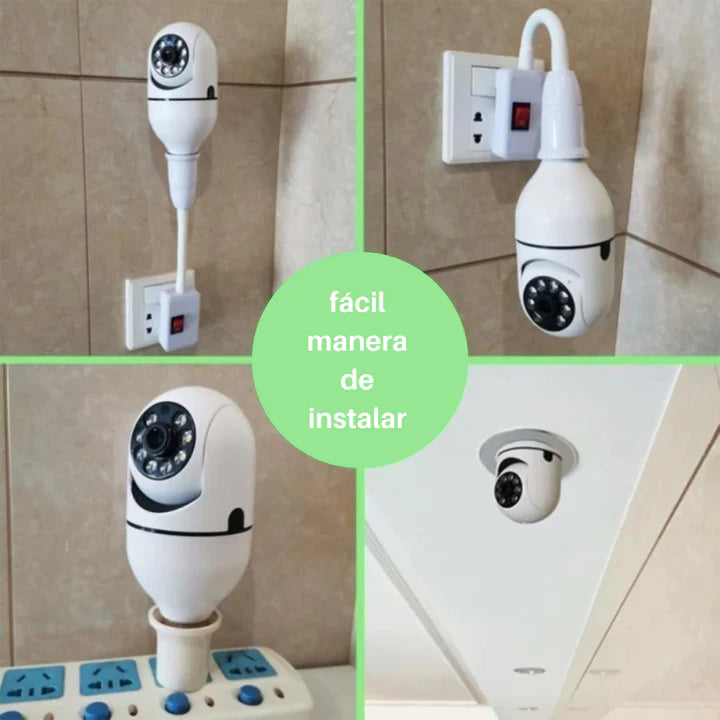 CAMARA SEGURIDAD 360° TIPO AMPOLLETA